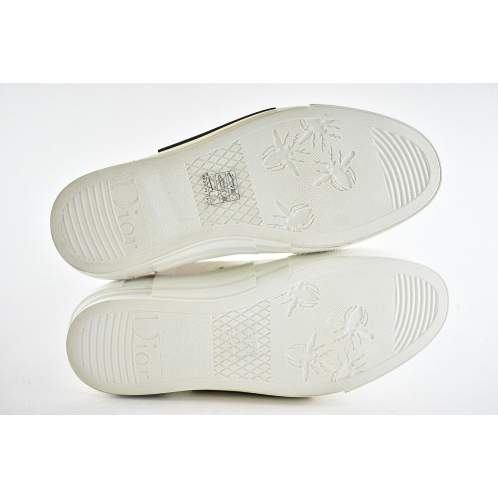 Dior Mens B23 Floral Technical Canvas White High Top Lace Up Flat Sneaker 40 7 - Picture 11 of 11